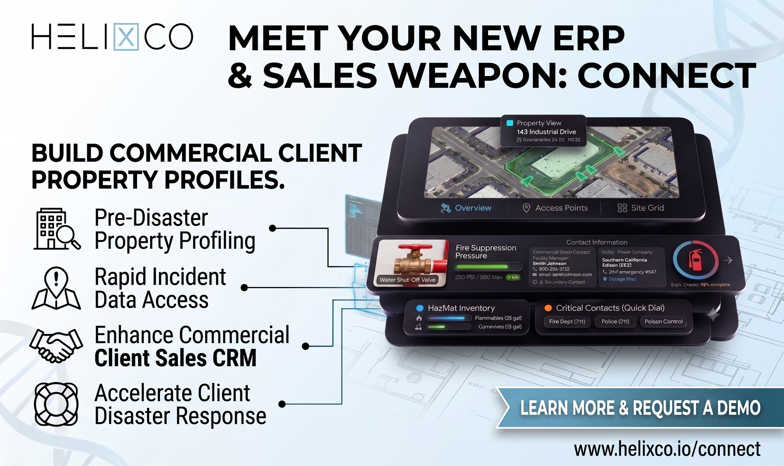 Helixco Launches Connect, an Emergency Response Profile (ERP) &amp; CRM Built Exclusively for the Restoration Industry