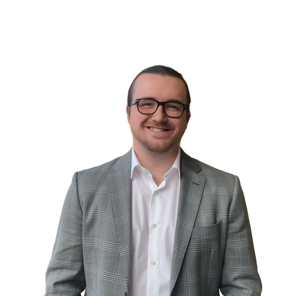 Portrait of Devin Stuart, Developer of Helixco, a commercial and large loss project management software company specializing in time and materials governance and operational oversight for restoration and managed repair programs.