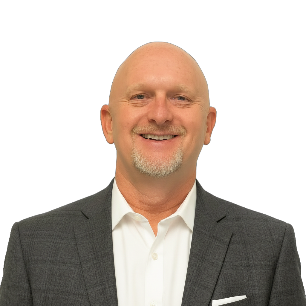 Portrait of Mike Allred, COO of Helixco, a commercial and large loss project management software company specializing in time and materials governance and operational oversight for restoration and managed repair programs.