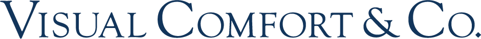 Logo of Visual Comfort & Co in blue text