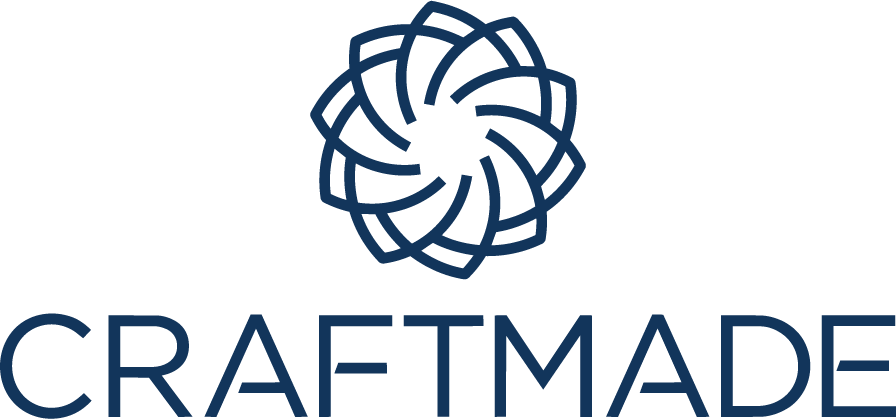 Logo of a geometric, flower-like design above the word 'CRAFTMADE' in capital letters.