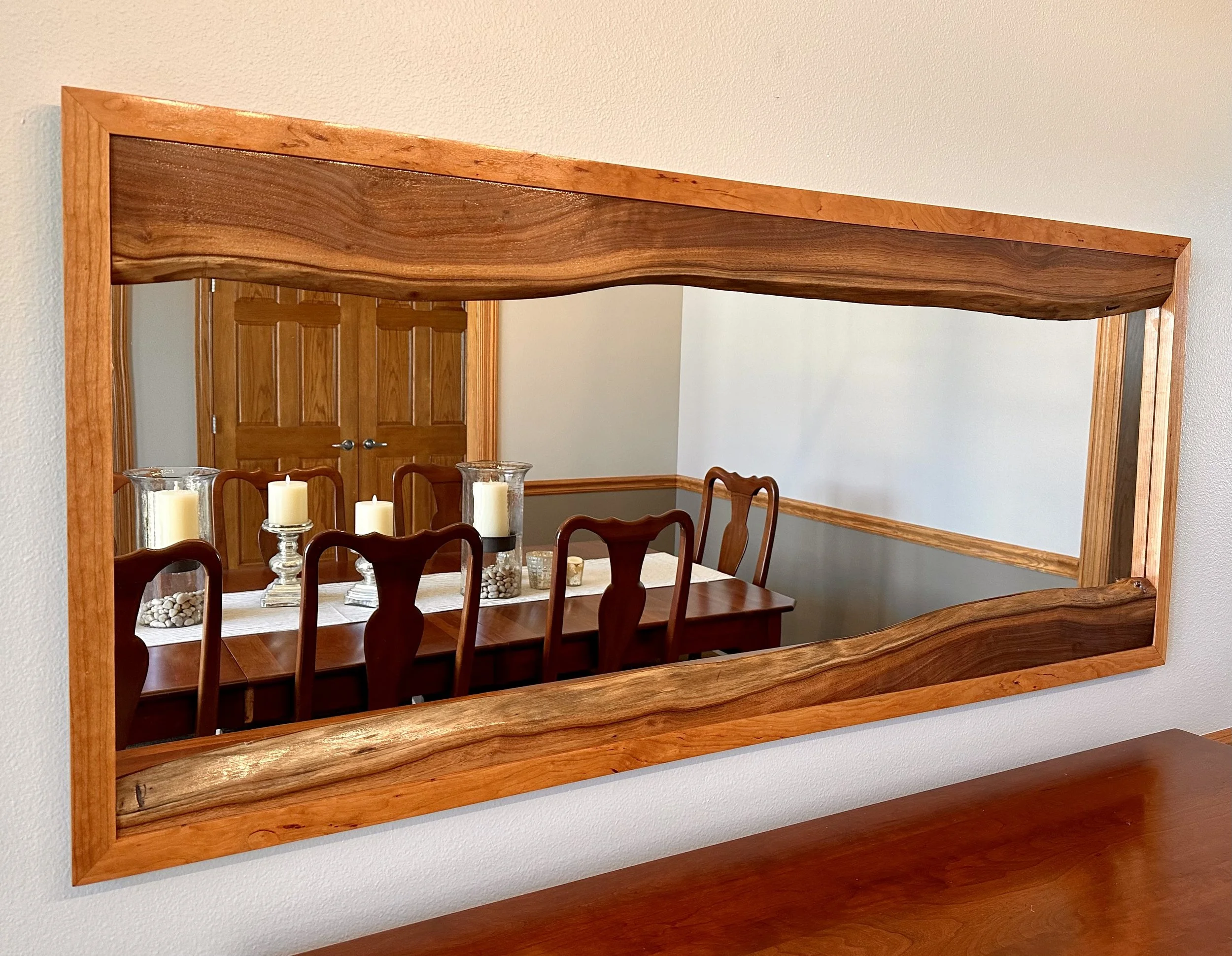 wood mirror