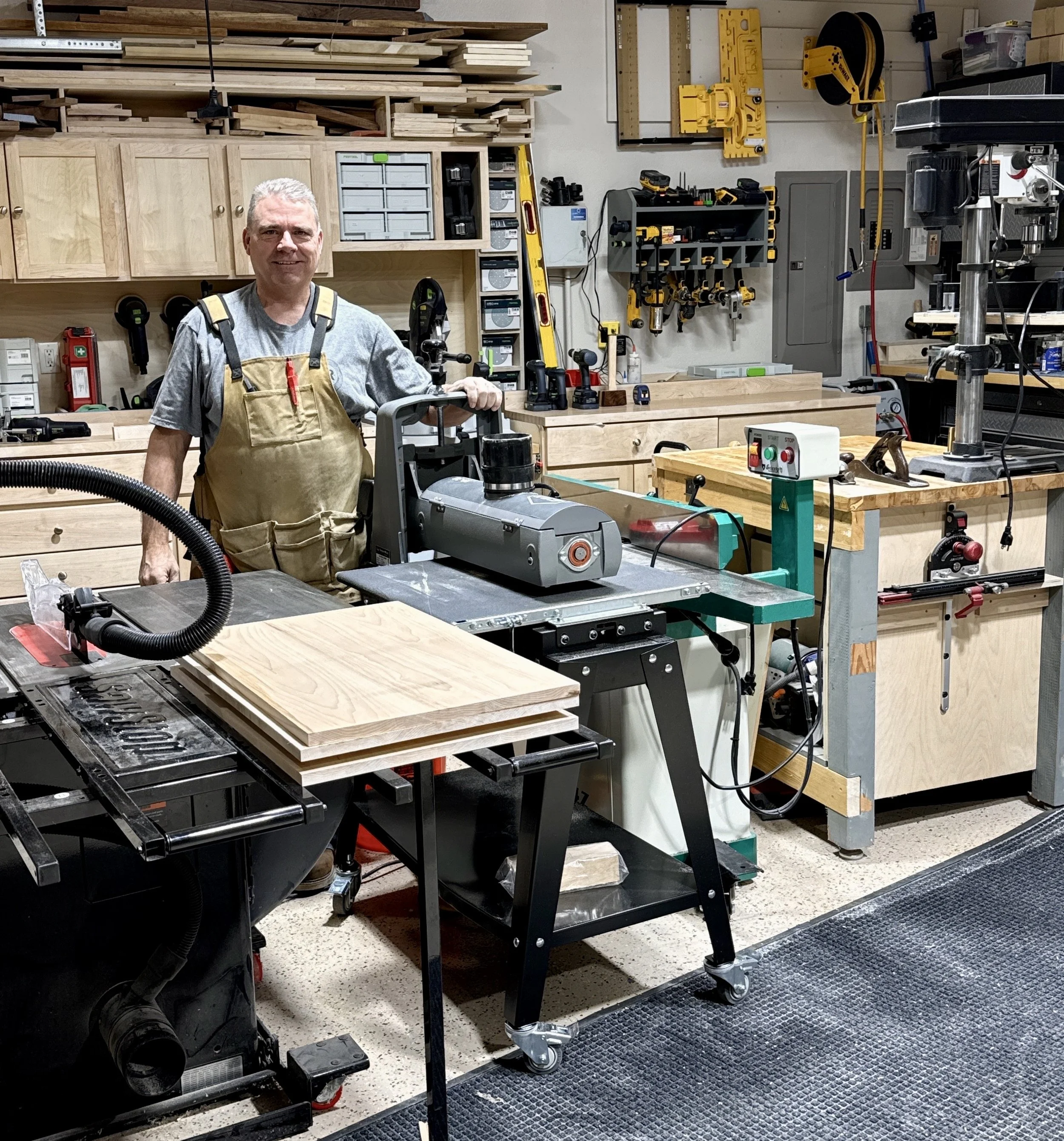 kent in the workshop