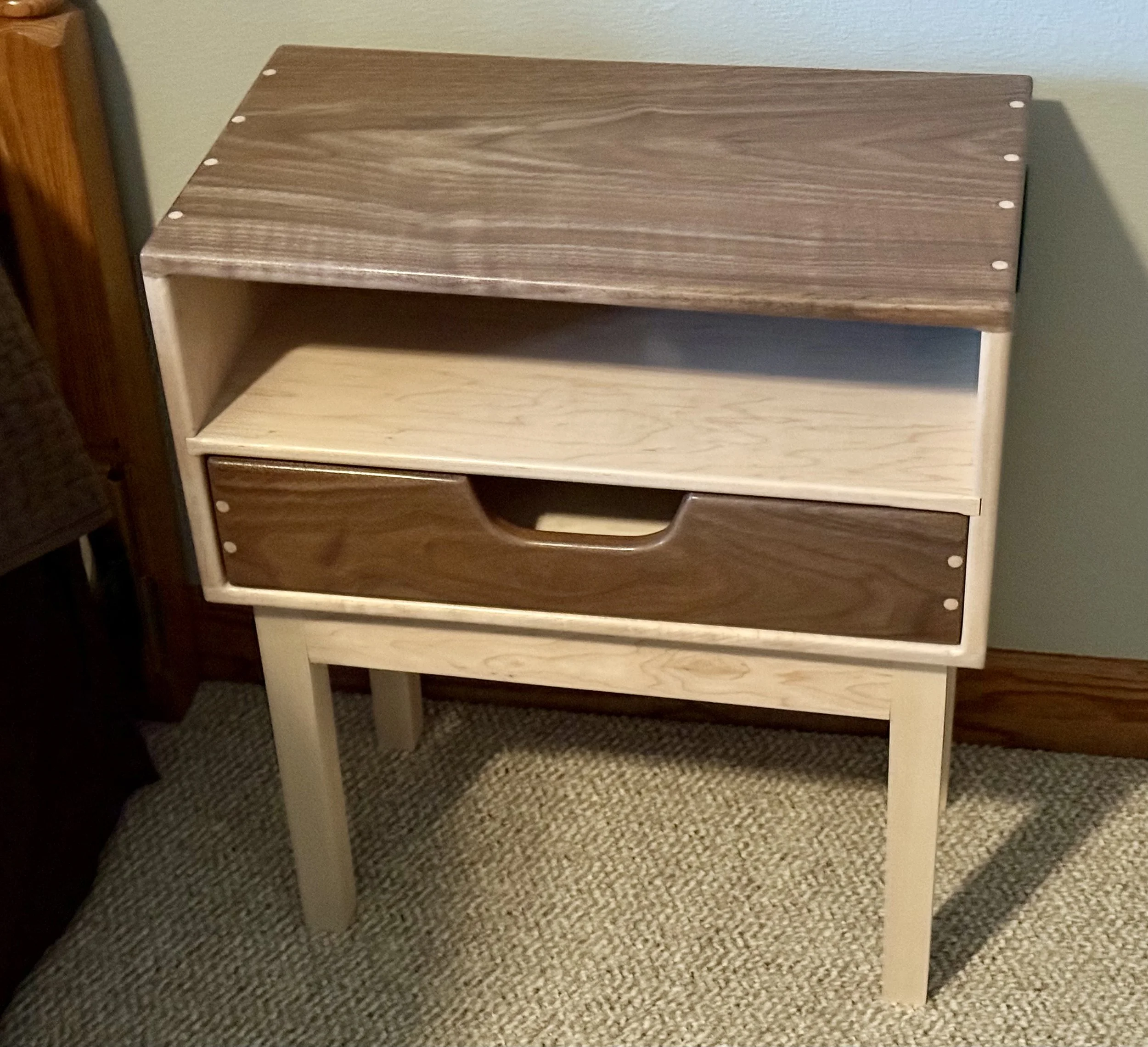 wood side table