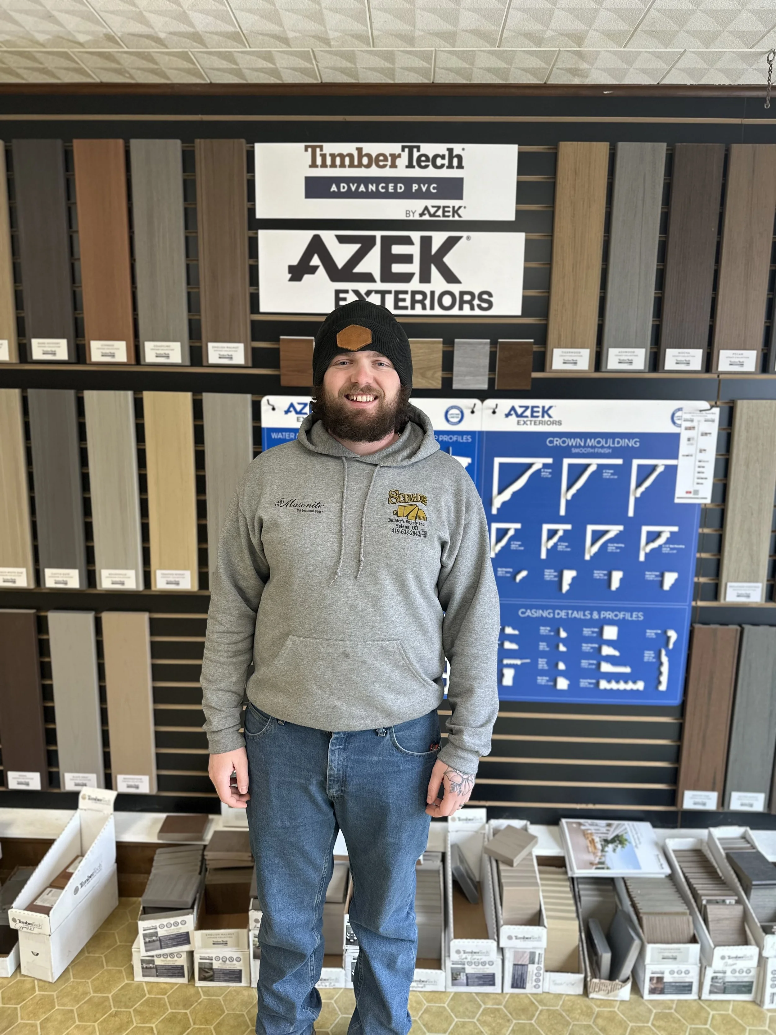 Logan Witt, Inside sales men of Schade Builder's Supply