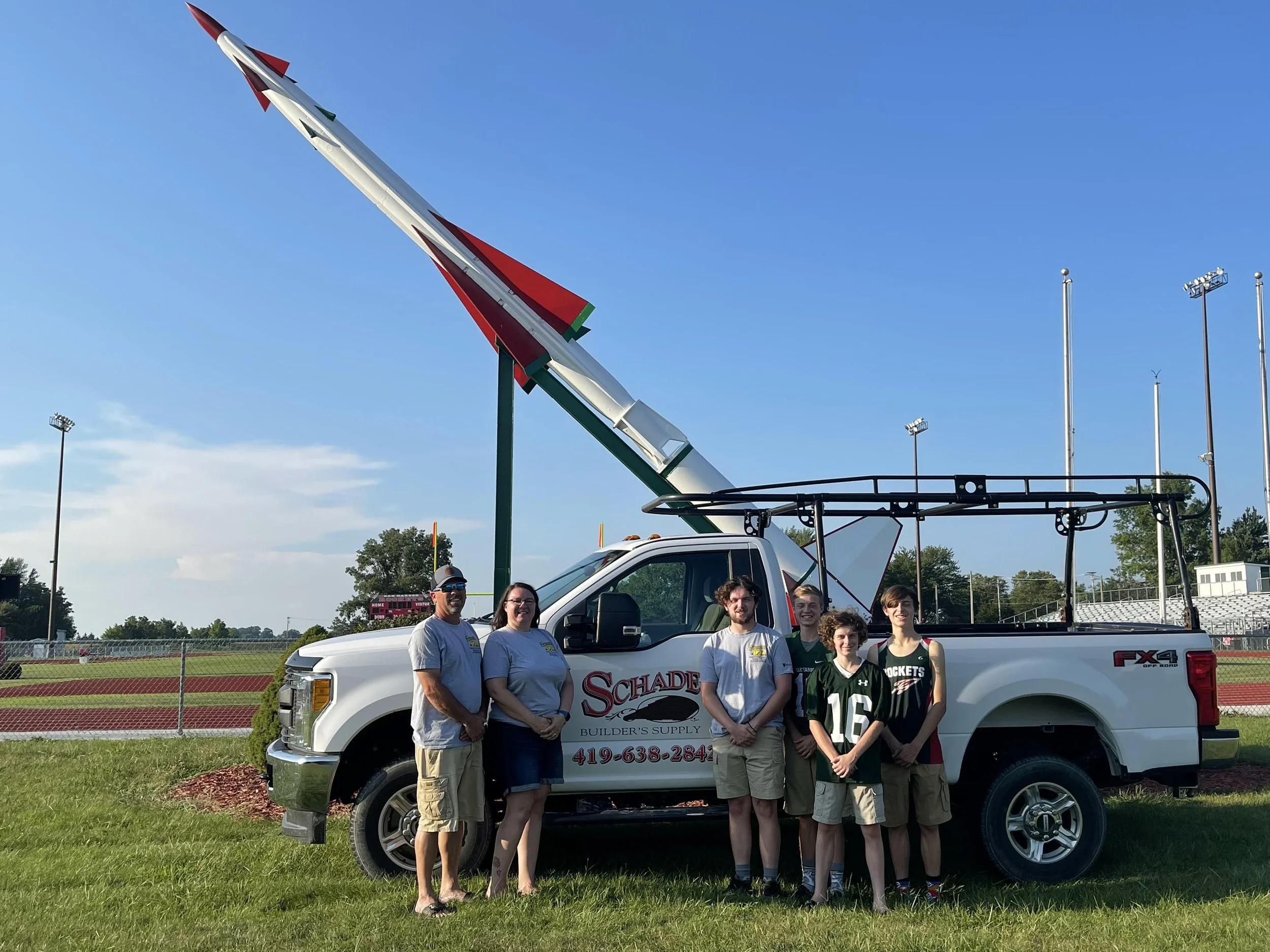 Schade Builders supply promotional pic of family owned