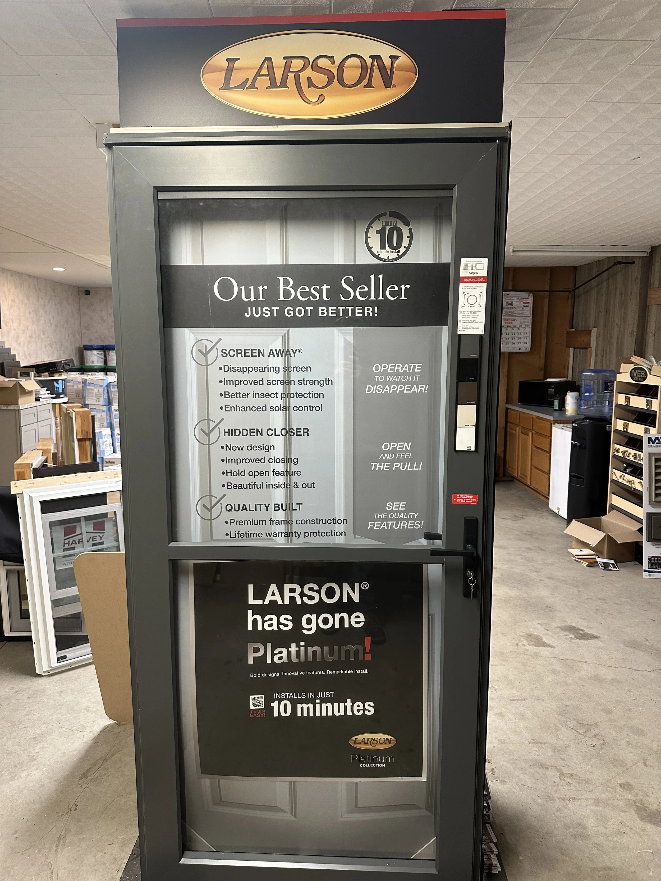 Larson storm door located at Schade Builder's Supply