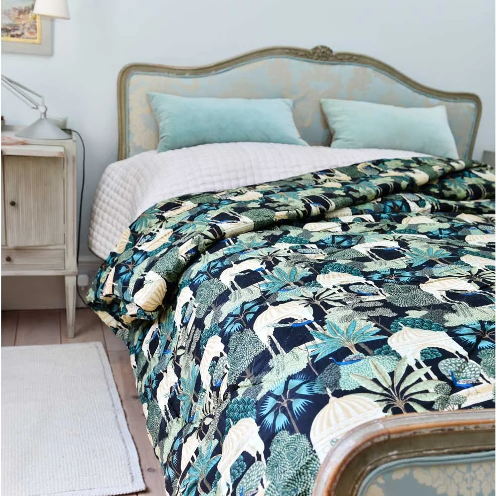 Powell Craft Pagoda Garden Cotton Quilt