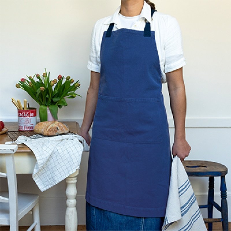 Rex - Two Tone Utility Apron - Indigo