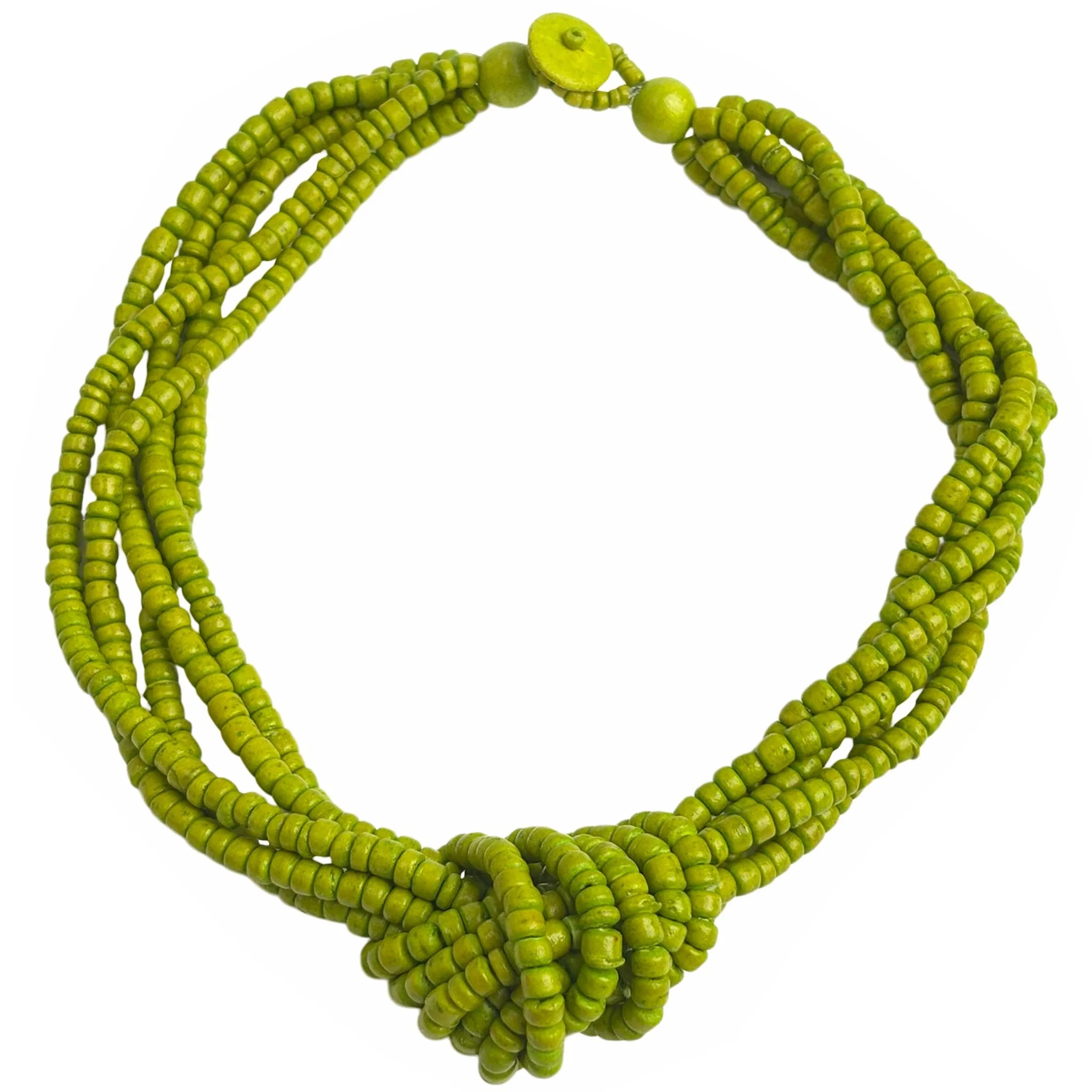 Lime Knot Necklace