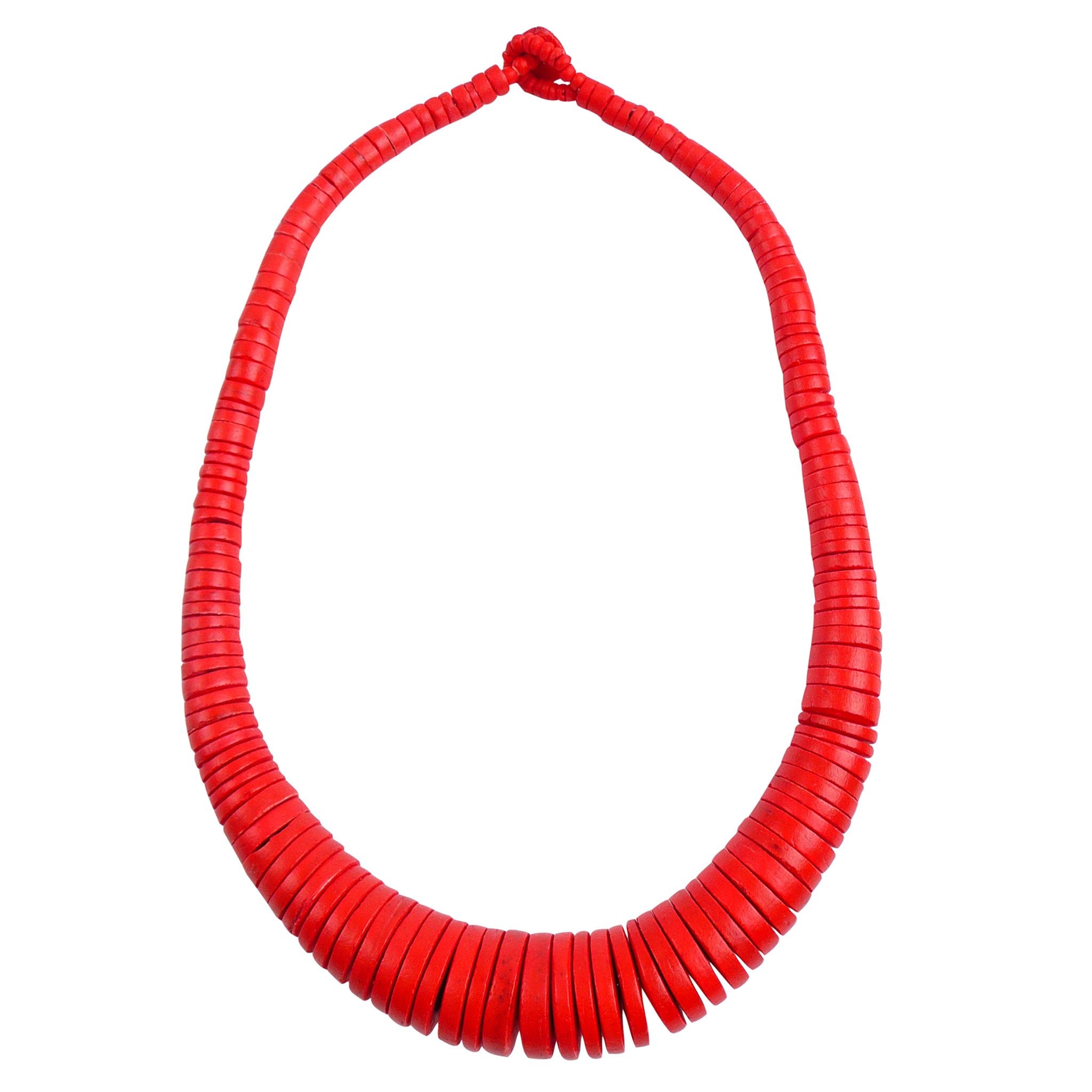 Orange Coco Shell 'Short' Necklace