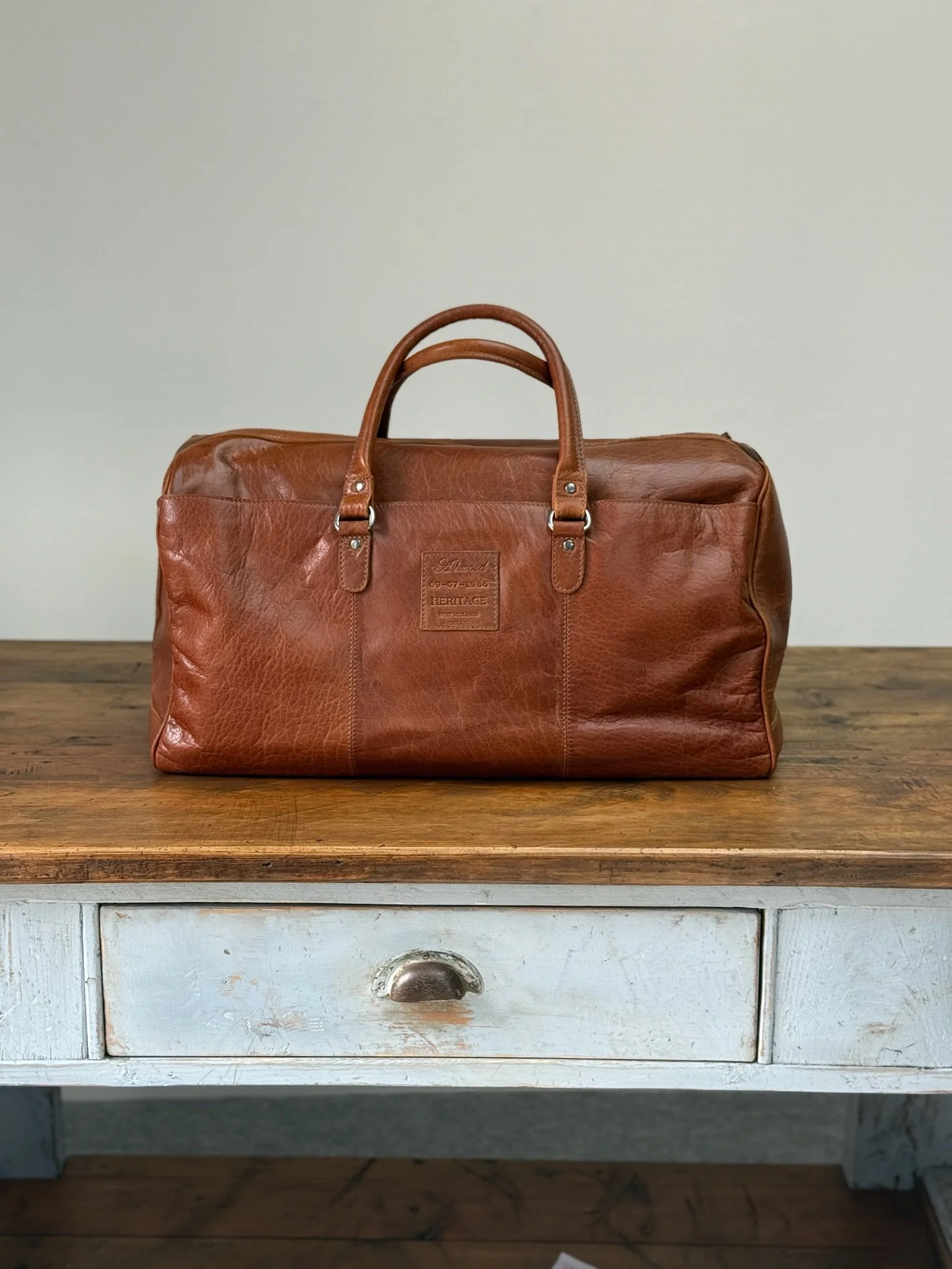 Tan Leather Weekender