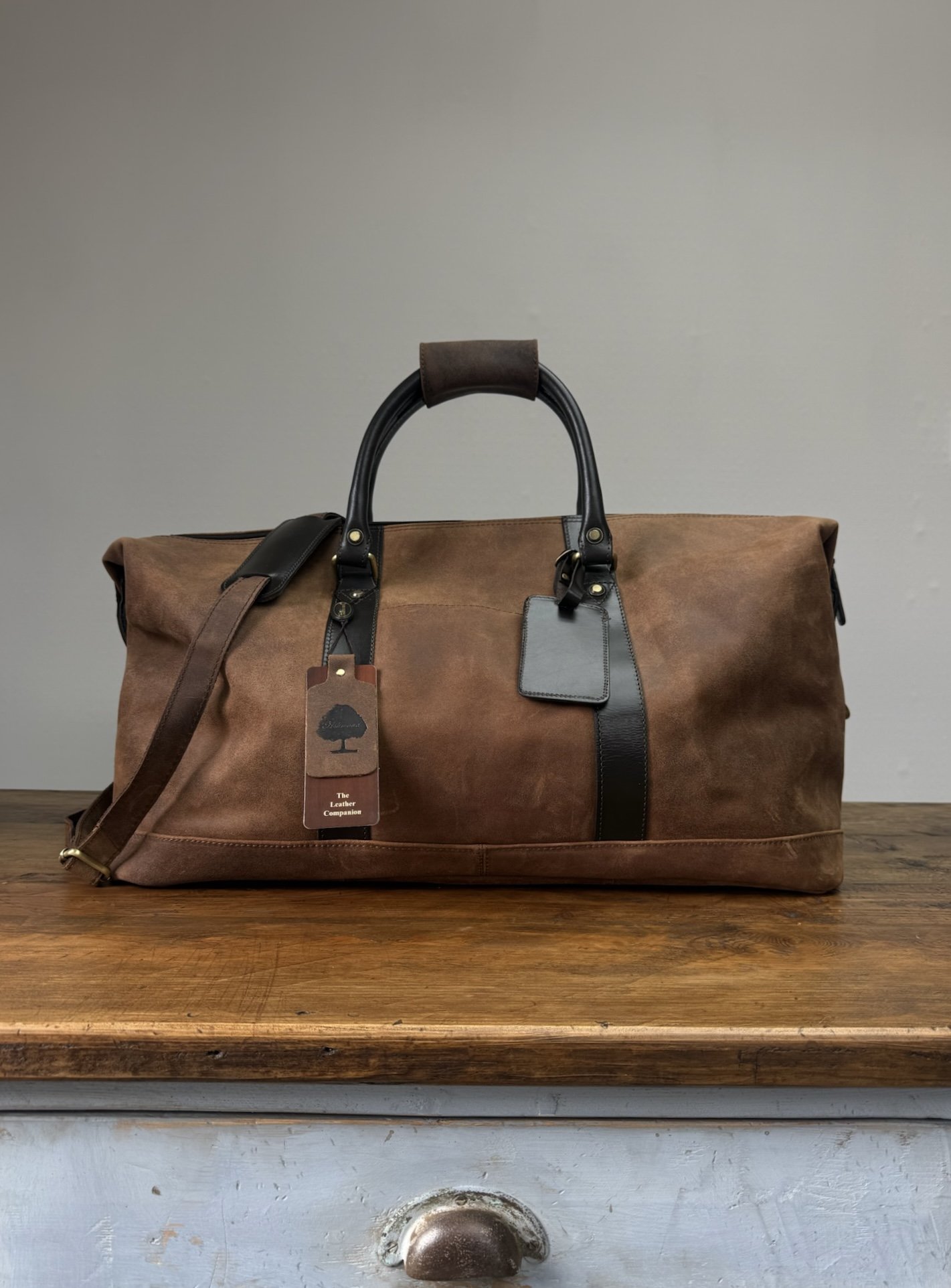 Large Oiled Leather Weekender