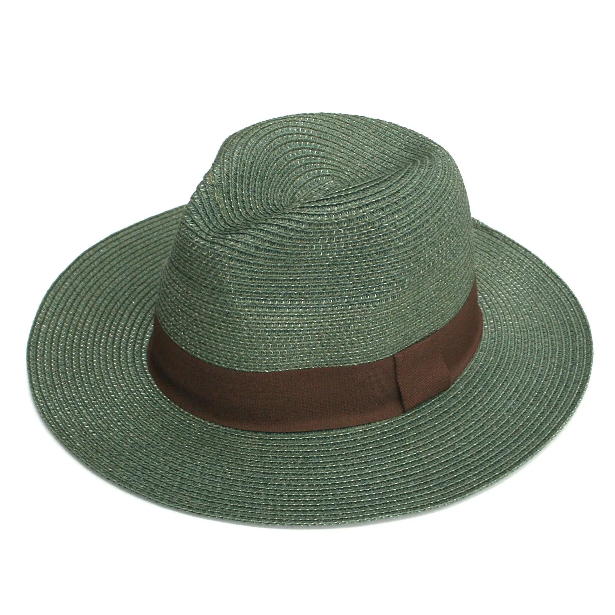 Teal Roll Up Panama Hat