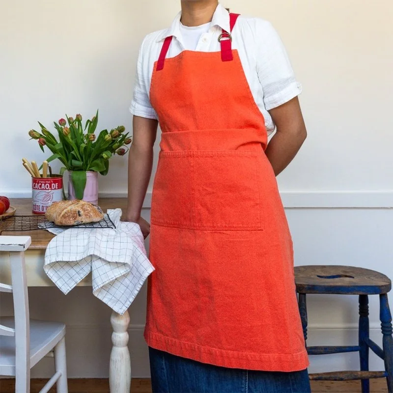 Rex - Two Tone Utility Apron - Coral