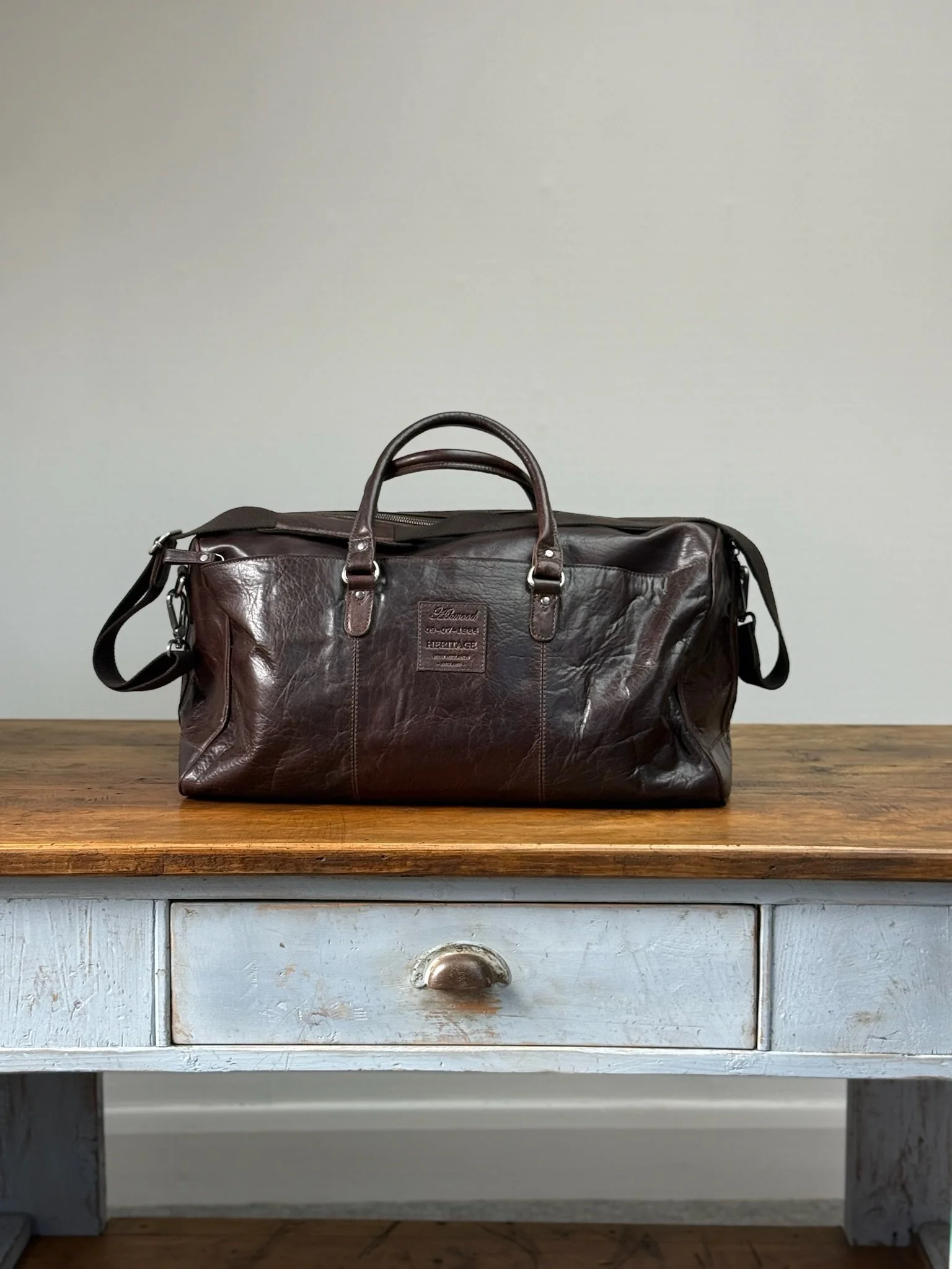 Brandy Leather Weekender