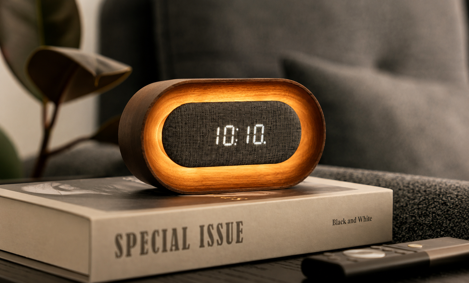 Gingko Lumos Clock Oval Walnut  (9).png