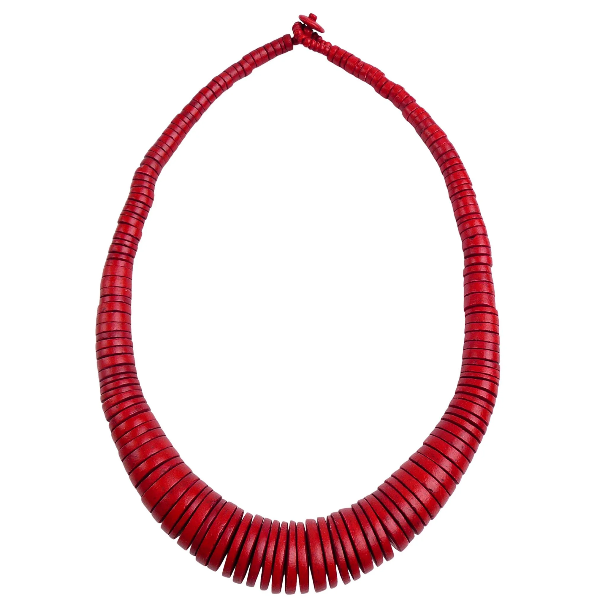Red Coco Shell 'Short' Necklace
