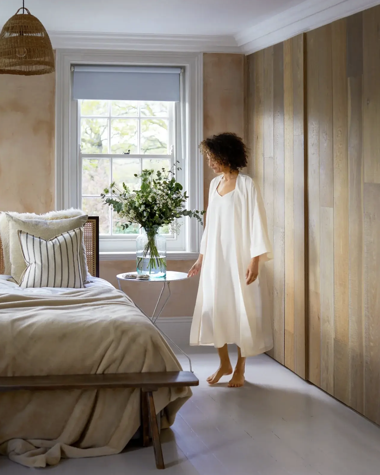 CHALK - Satin Dressing Gown