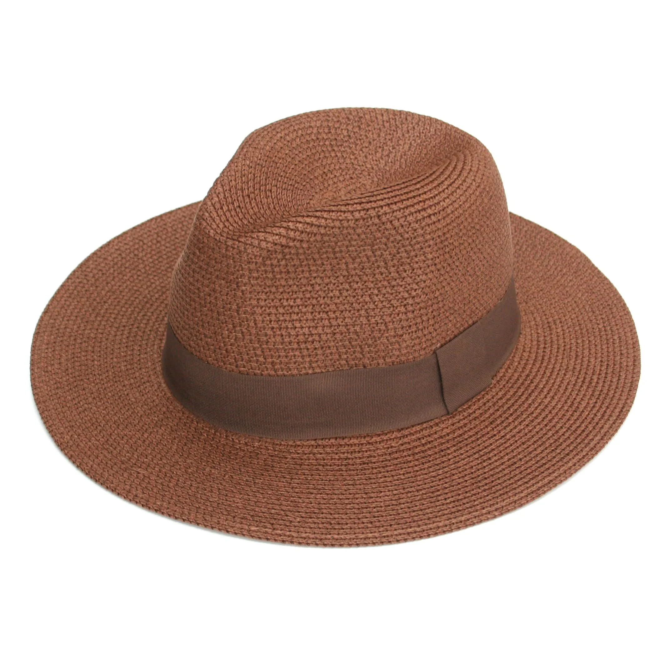 Chocolate Roll Up Panama Hat
