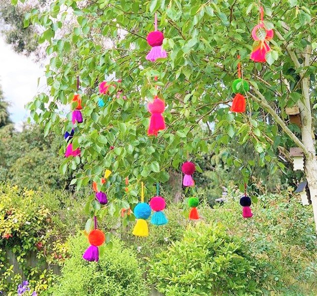 Pom Poms in Trees