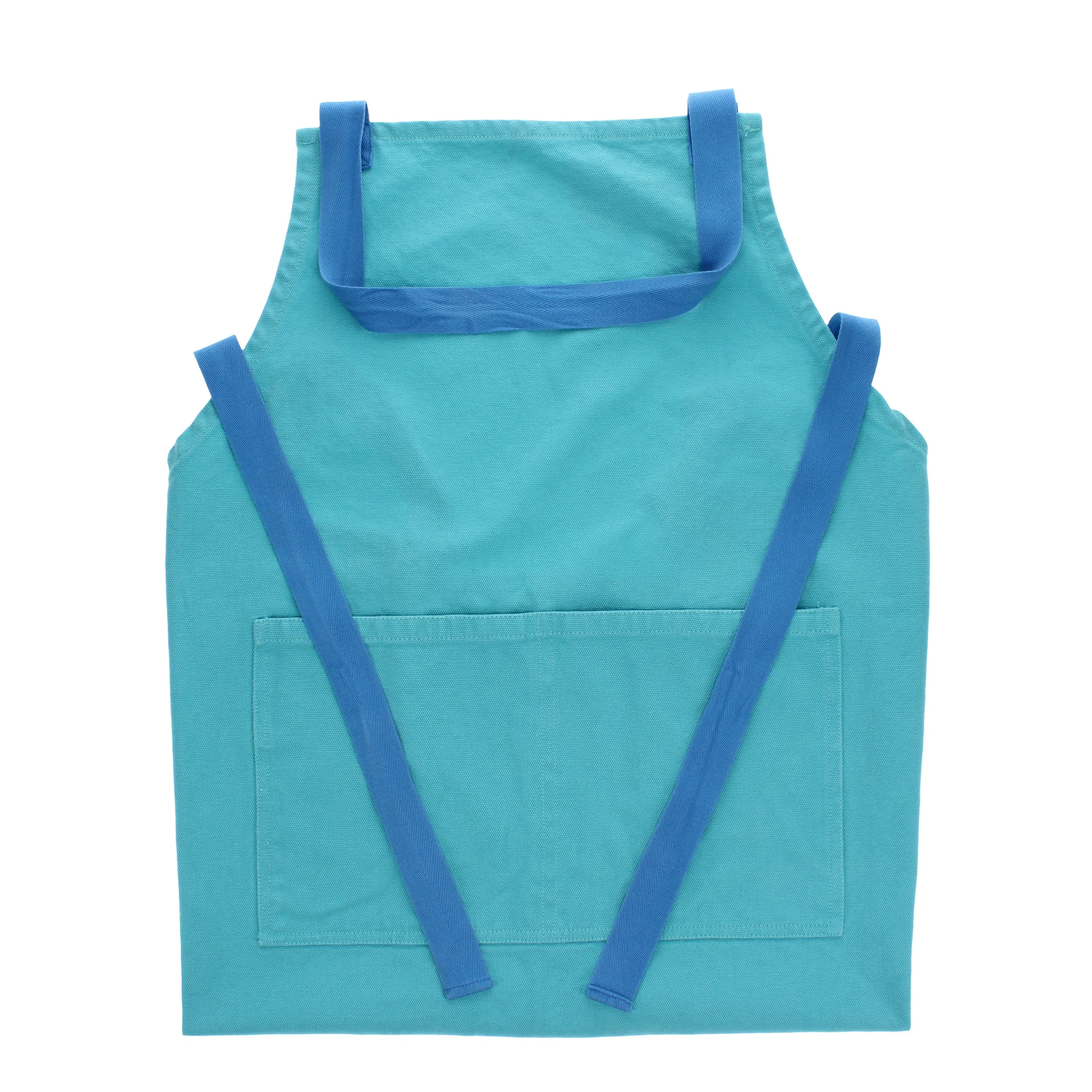 Rex - Two tone Utility Apron - Aqua Blue
