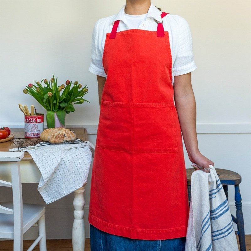 Rex - Two Tone Utility Apron - Red