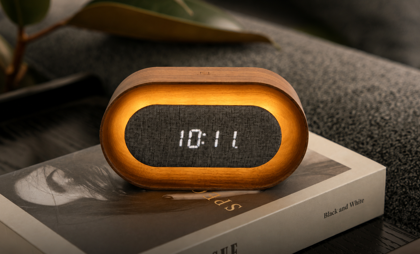 Gingko Lumos Clock Oval Walnut  (10).png