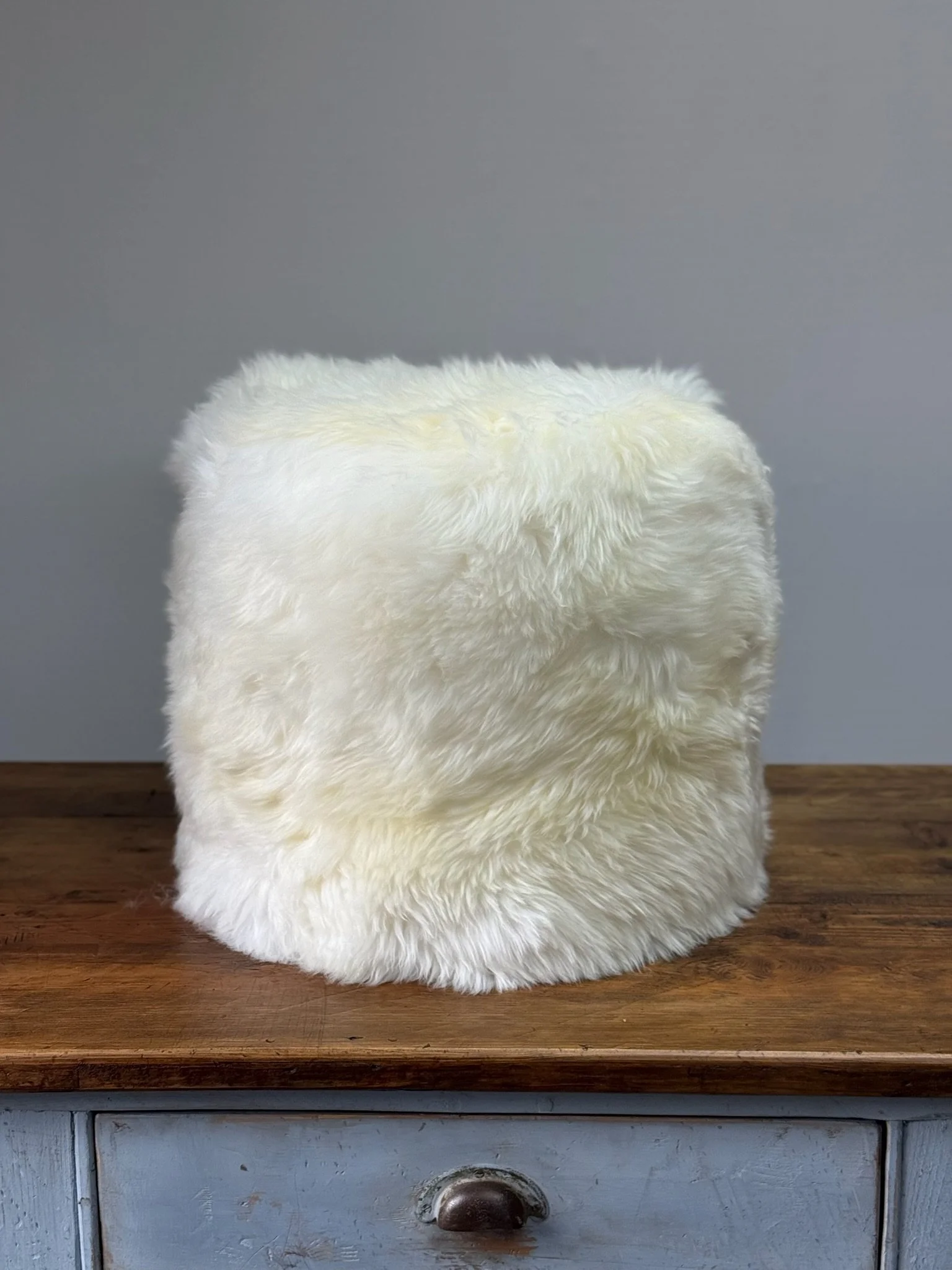 Natural Sheepskin Pouffe