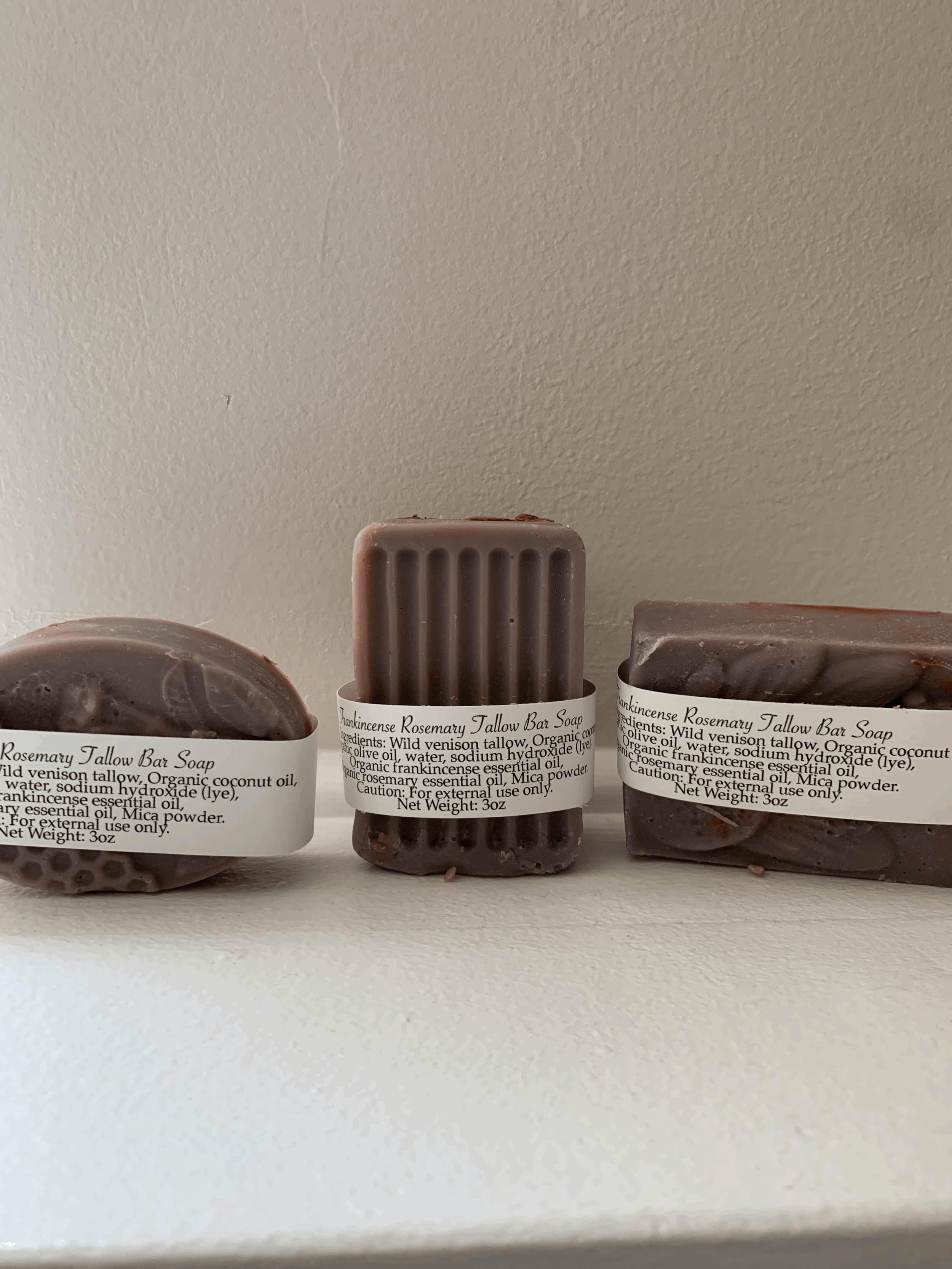 Tallow Body Wash Bar Soap - Frankincense and Rosemary