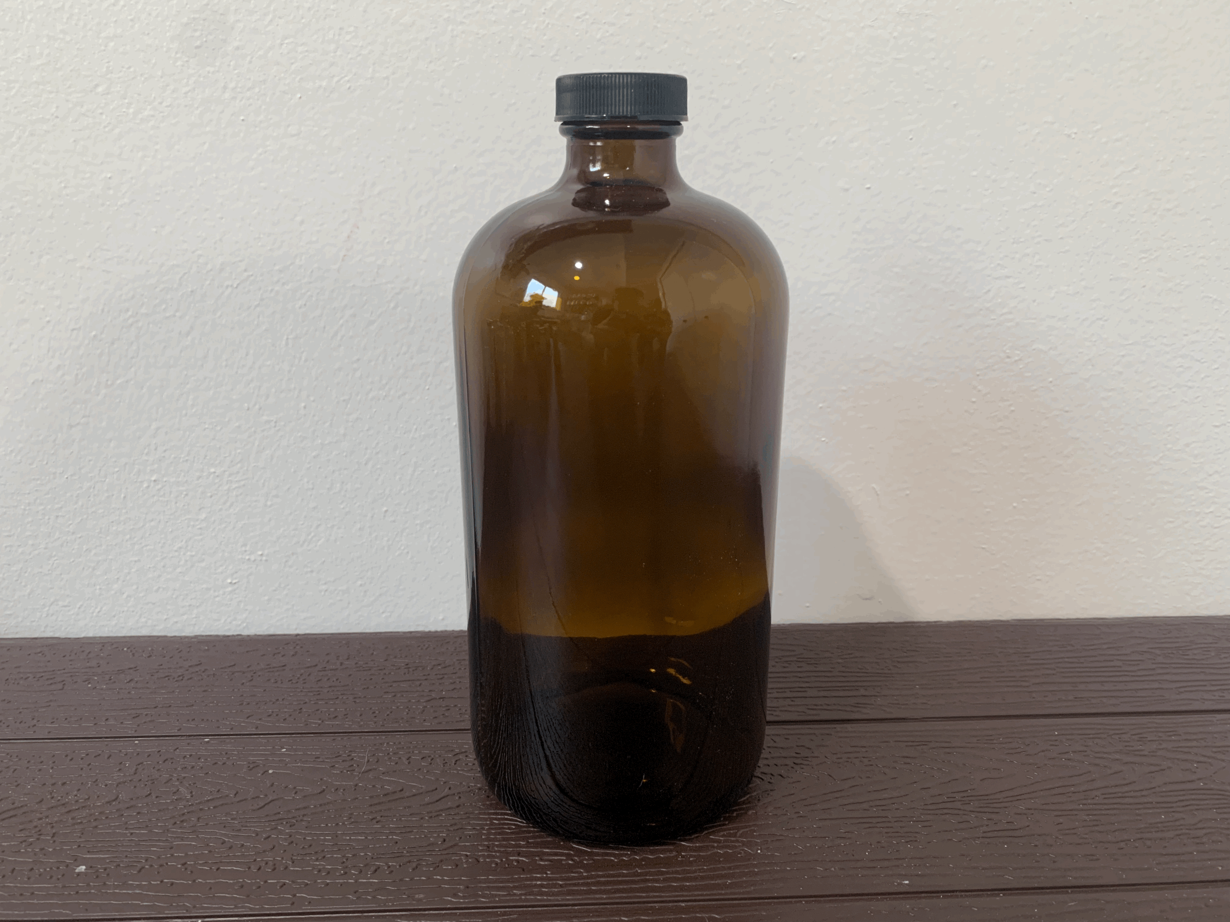 Amber 32 oz Glass Container