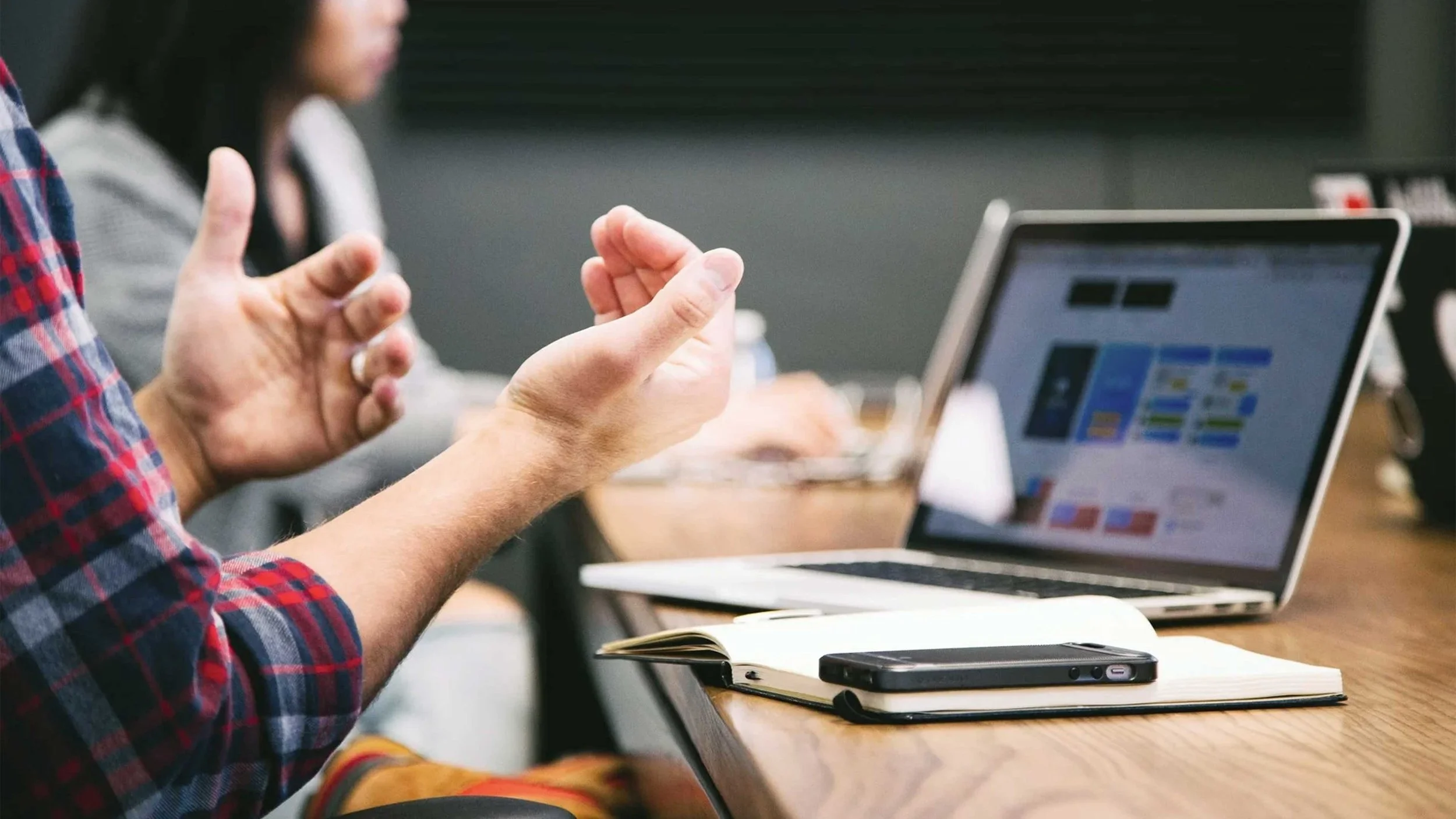 Harholdt logo and brand design initial work session with the client