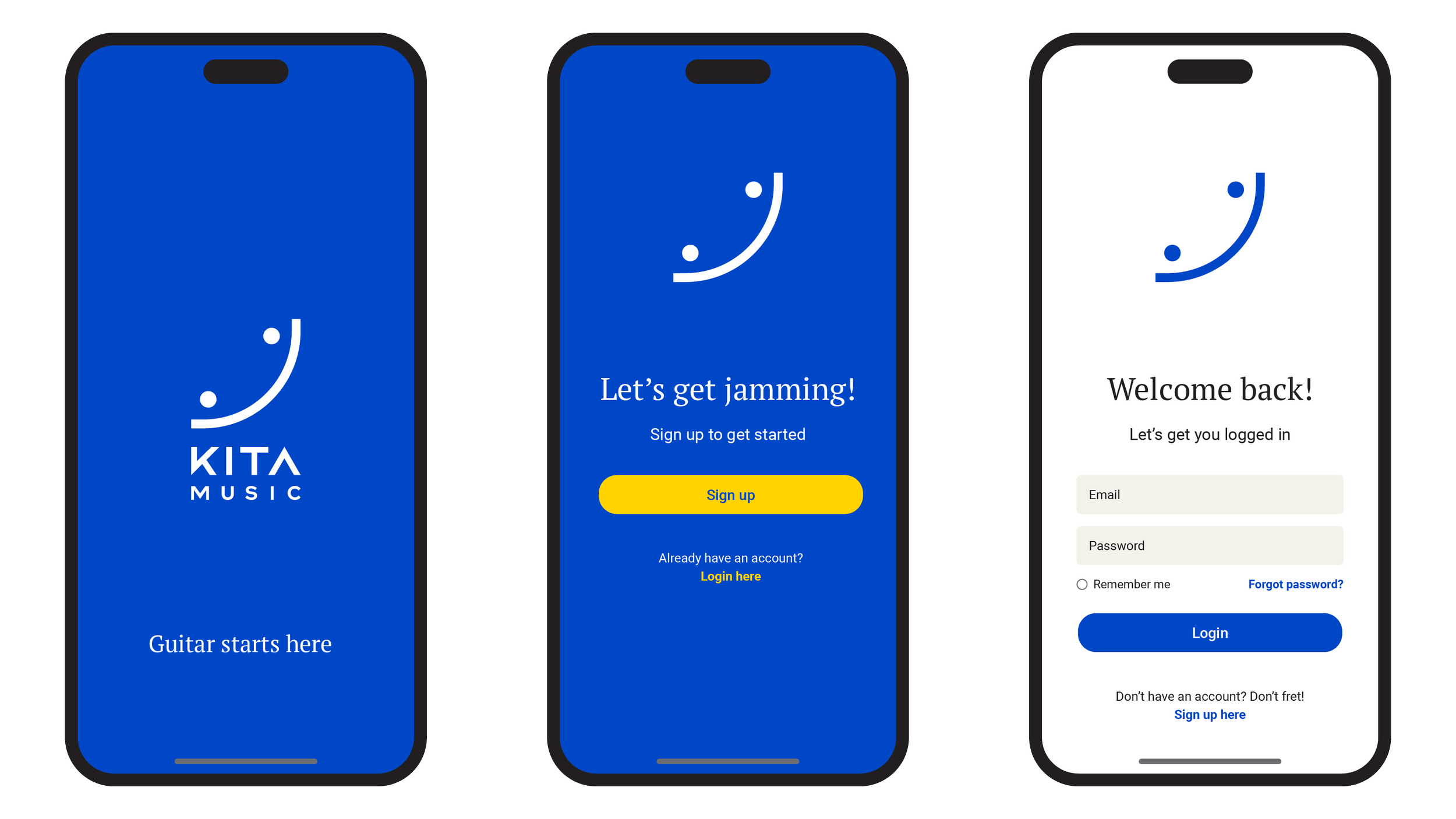 Guitar learning app concept design by Hiarki