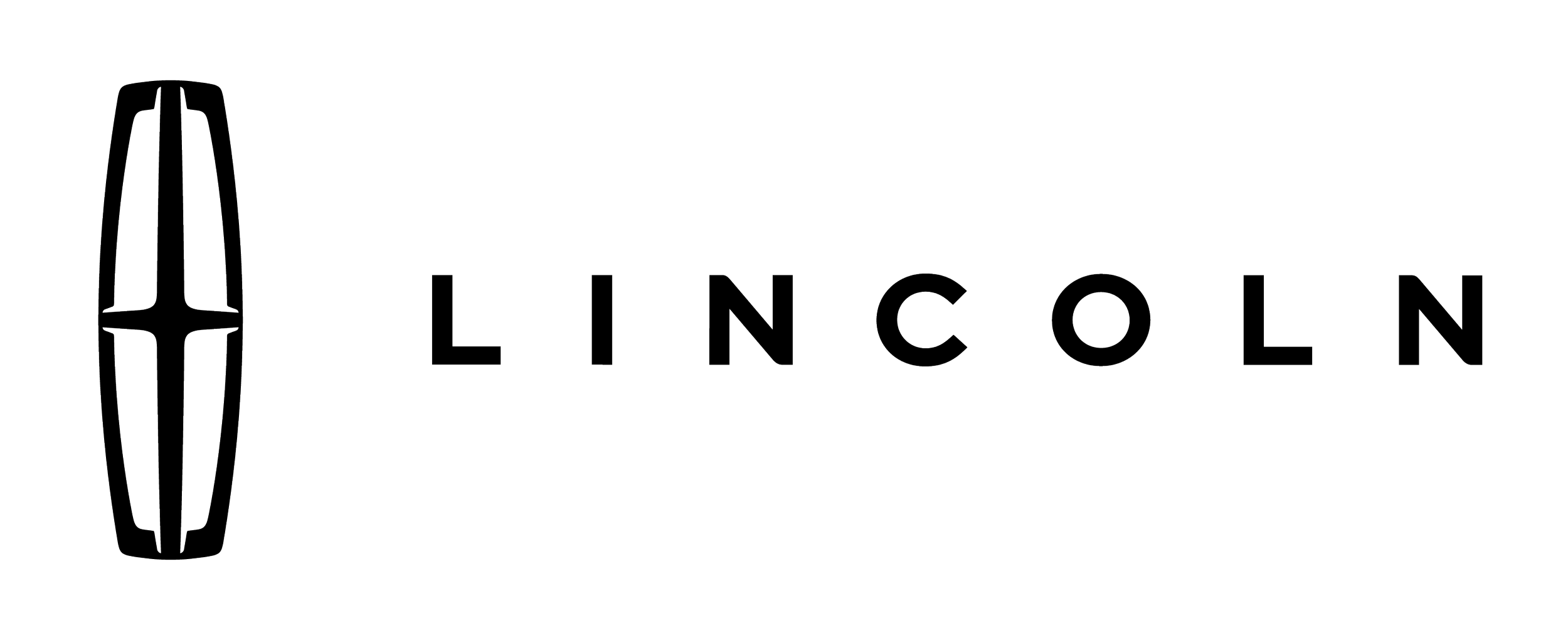 Lincoln logo featuring a stylized car badge icon and the word 'LINCOLN' in capital letters.
