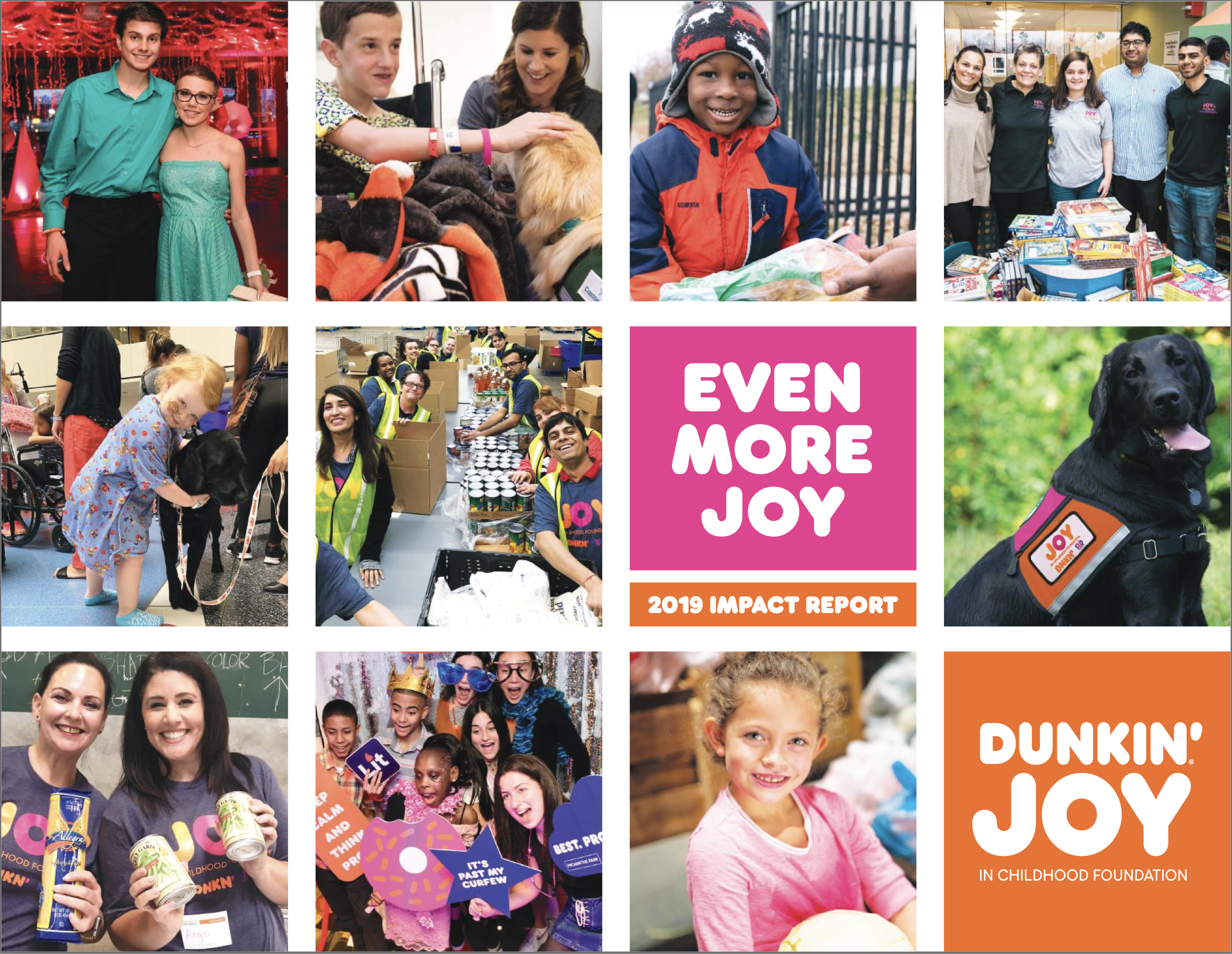 2019 Impact Report: Dunkin’ Joy in Childhood Foundation Raises $7 Million to Support Kids Battling Hunger and Illness