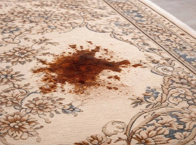 Teppich Fleck vorher