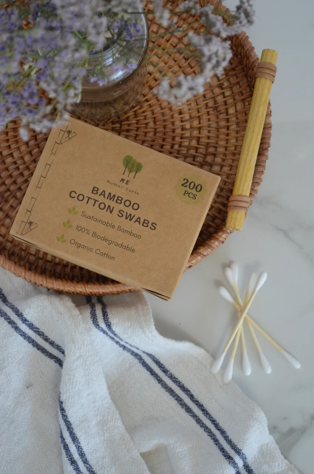 Bamboo cotton Swabs