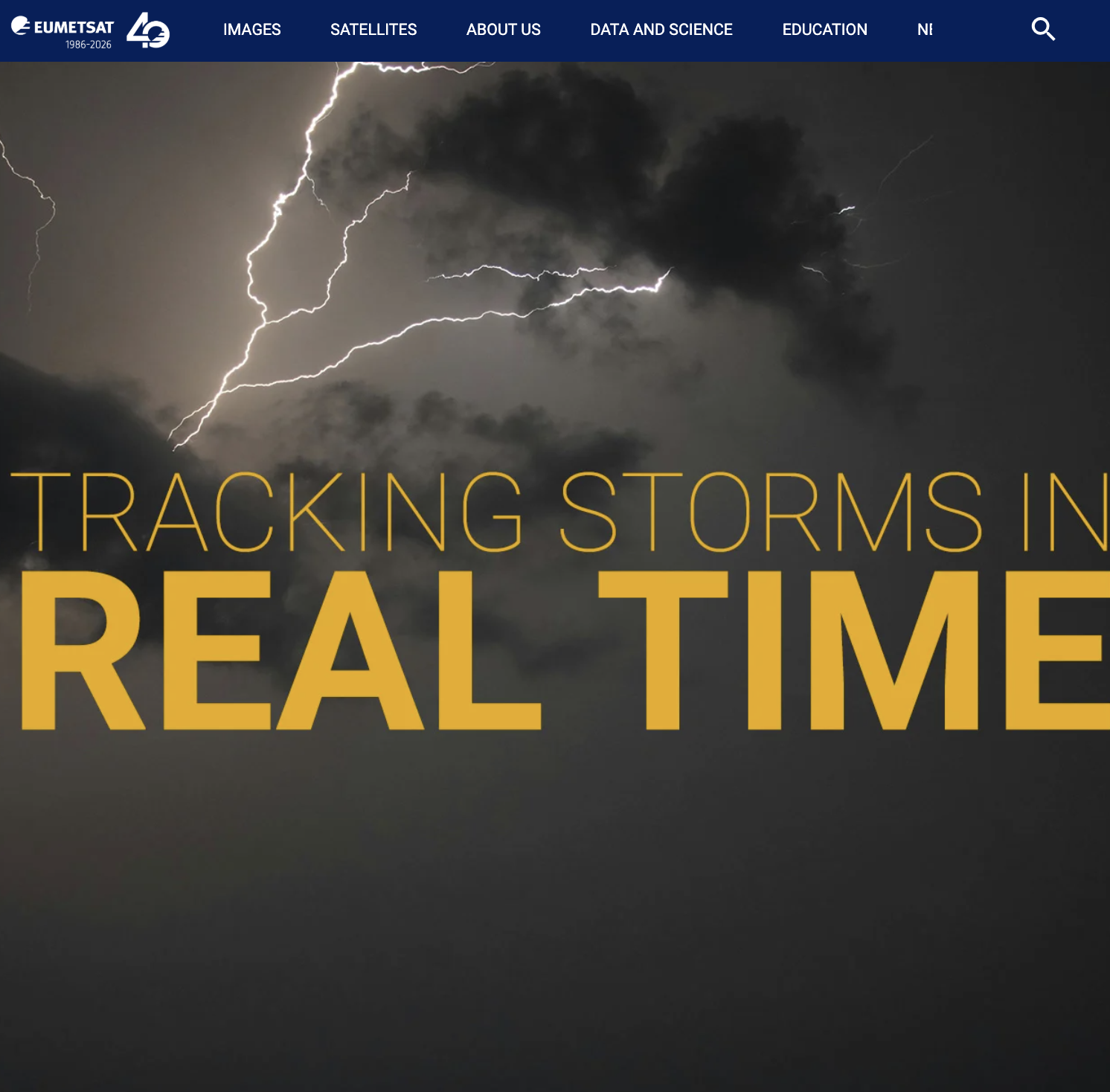 Interactive Shorthand feature for EUMETSAT on real‑time storm monitoring.