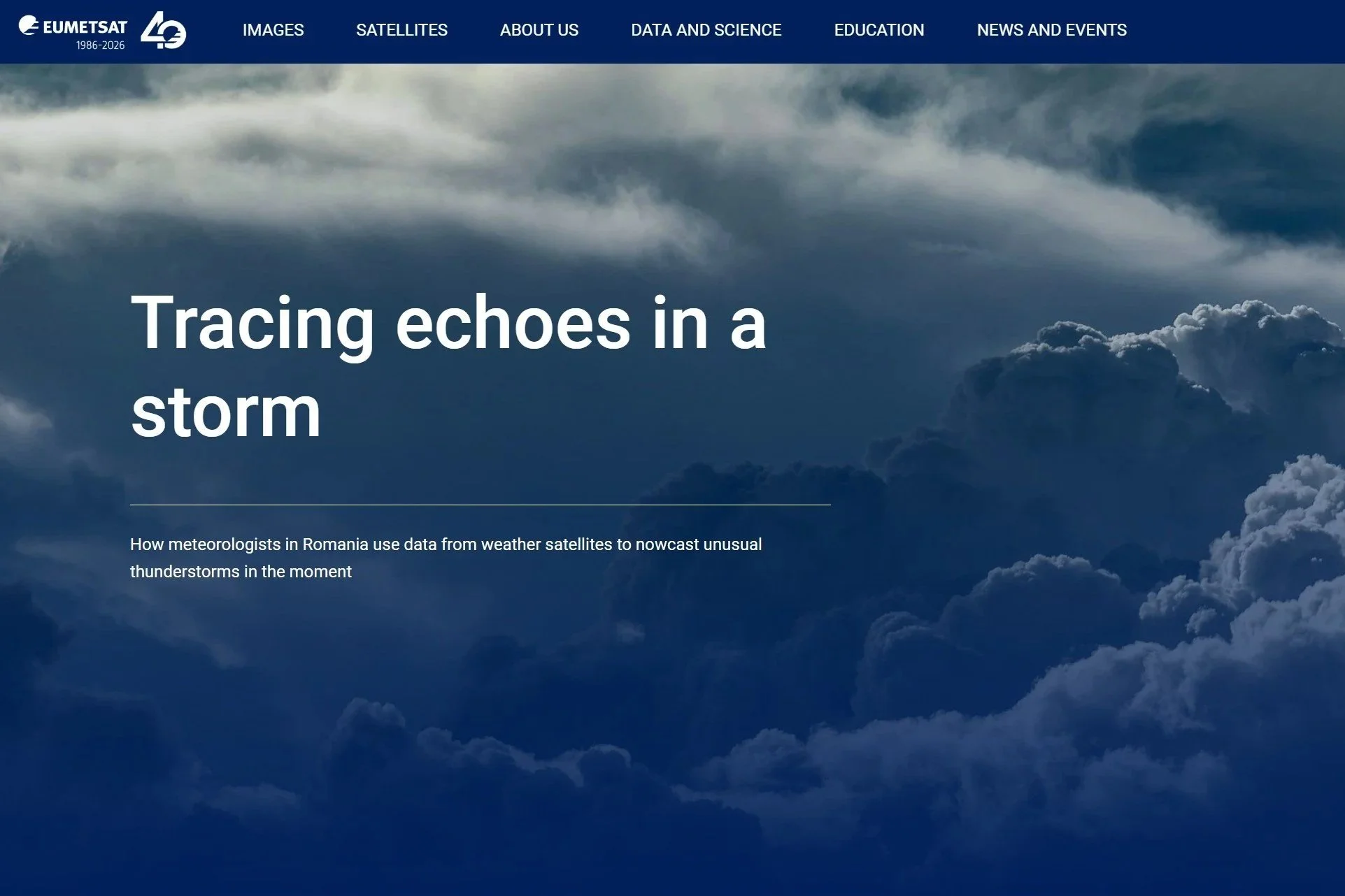 A feature on how forecasters use satellite data to trace the evolution of storms and understand their structure. I explored how these observations reveal key signals that help predict severe weather. The piece shows how next generation products suppo