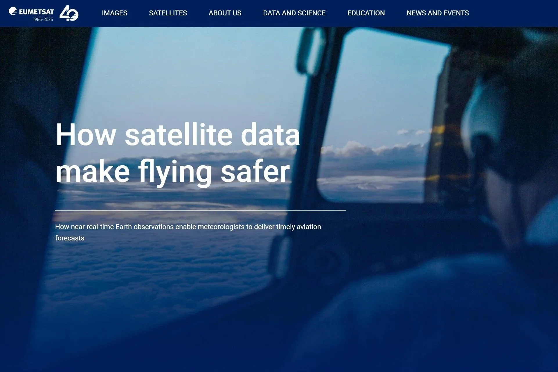 A feature on how satellite observations support safer aviation by revealing weather conditions that affect aircraft and airspace. I explored how these data sets help forecasters track hazards and guide operational decisions. The piece shows how next 