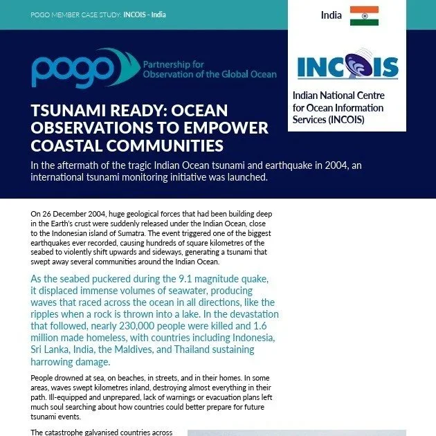 Case study for POGO on ocean data supporting coastal community resilience.