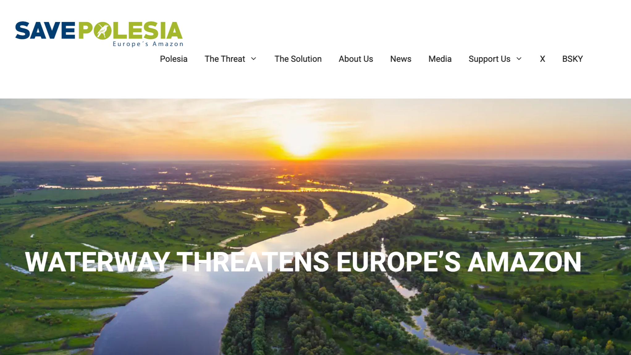 Feature for Frankfurt Zoological Society on threats to Polesia’s wetlands and the proposed E40 waterway.