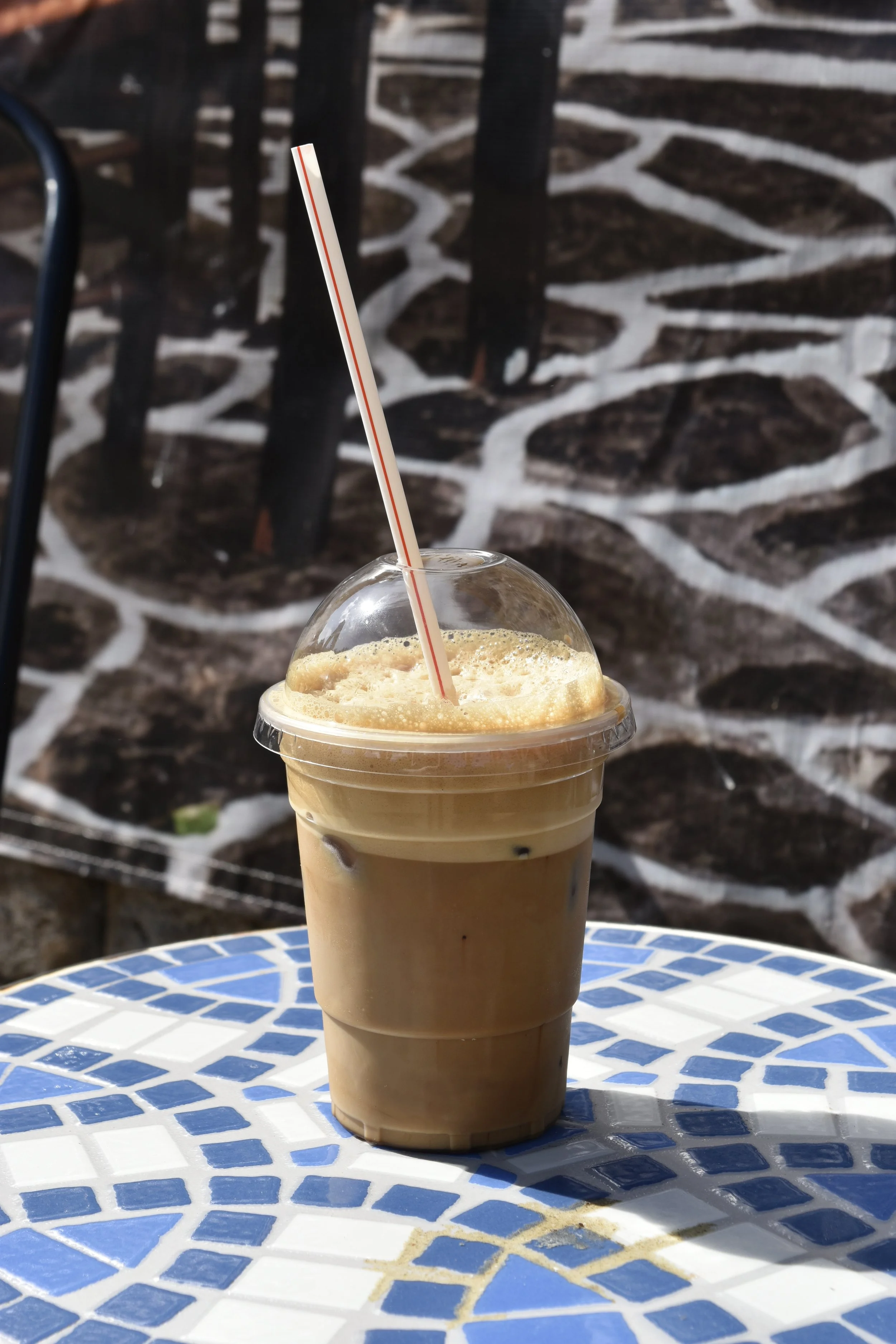 greek frappe, greek iced coffee, greek treats