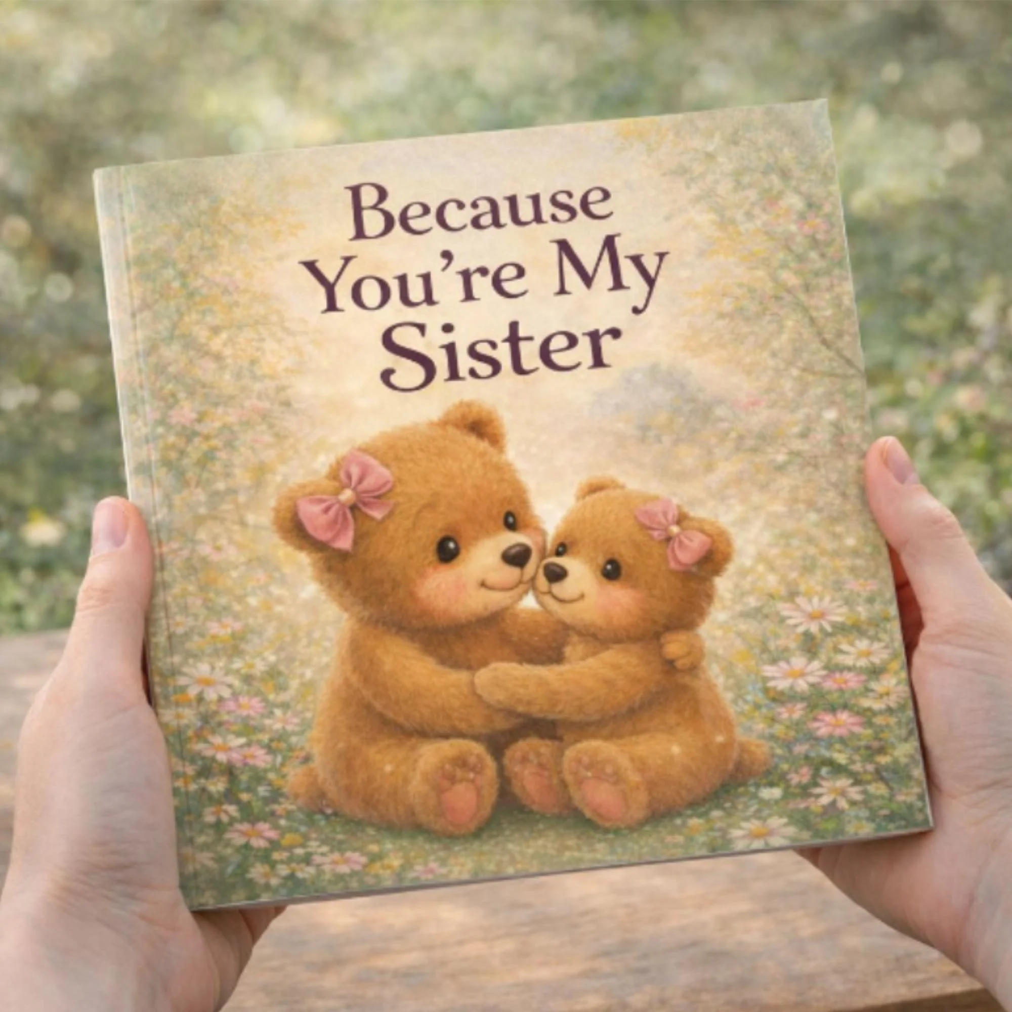 Personalised Sister Book – Because You’re My Sister | Custom Children’s Story | Big Sister Little Sister Keepsake