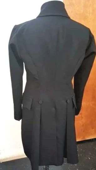 A black trench coat