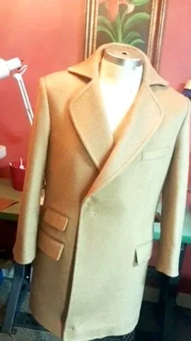 Beige overcoat
