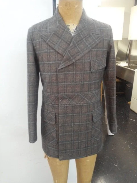 Gray plaid coat
