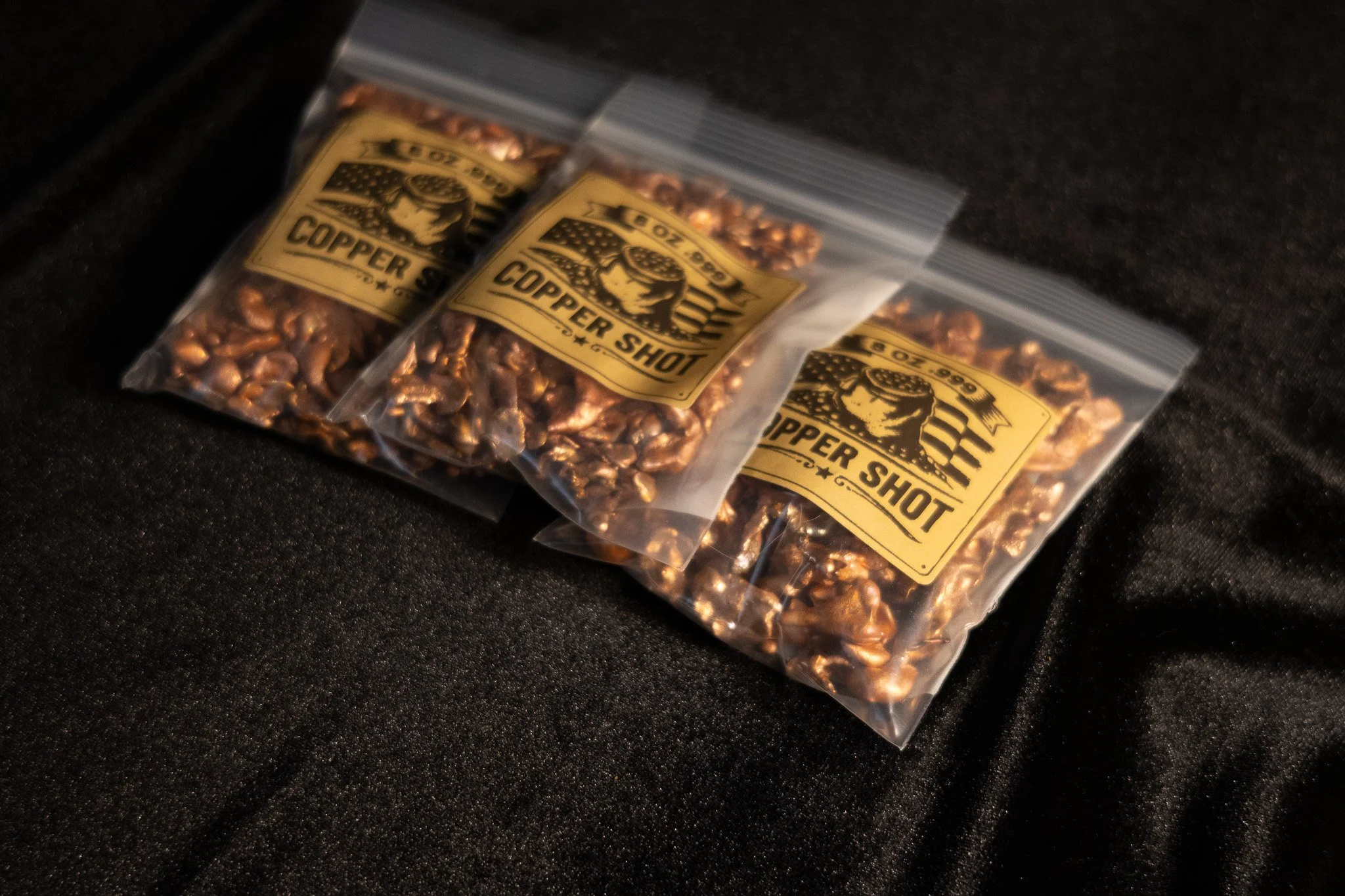 Pack of 3 - 8 OZ Bags of Copper Shot .999