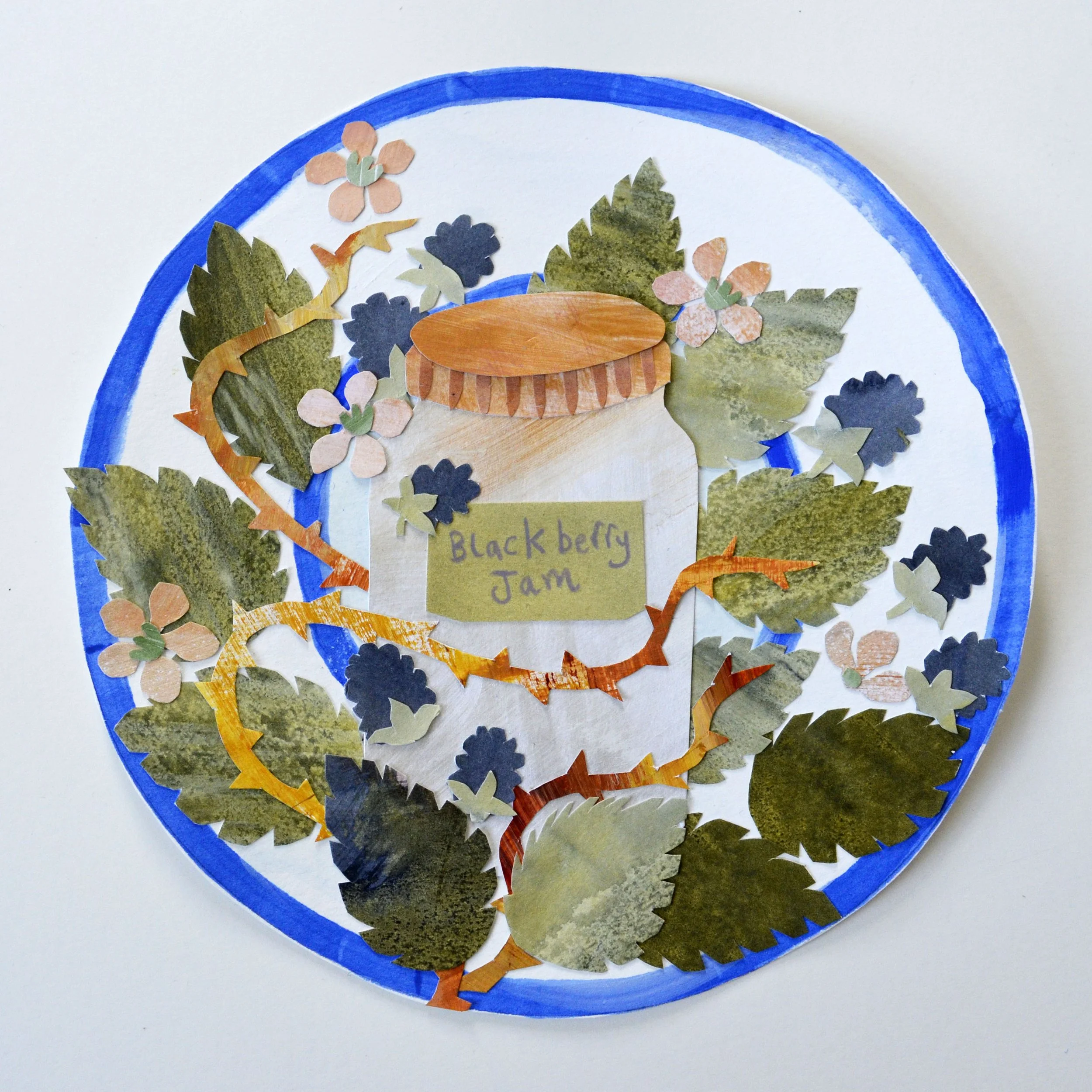 Foraged food collage - Wild Goose Festival (workshop) 