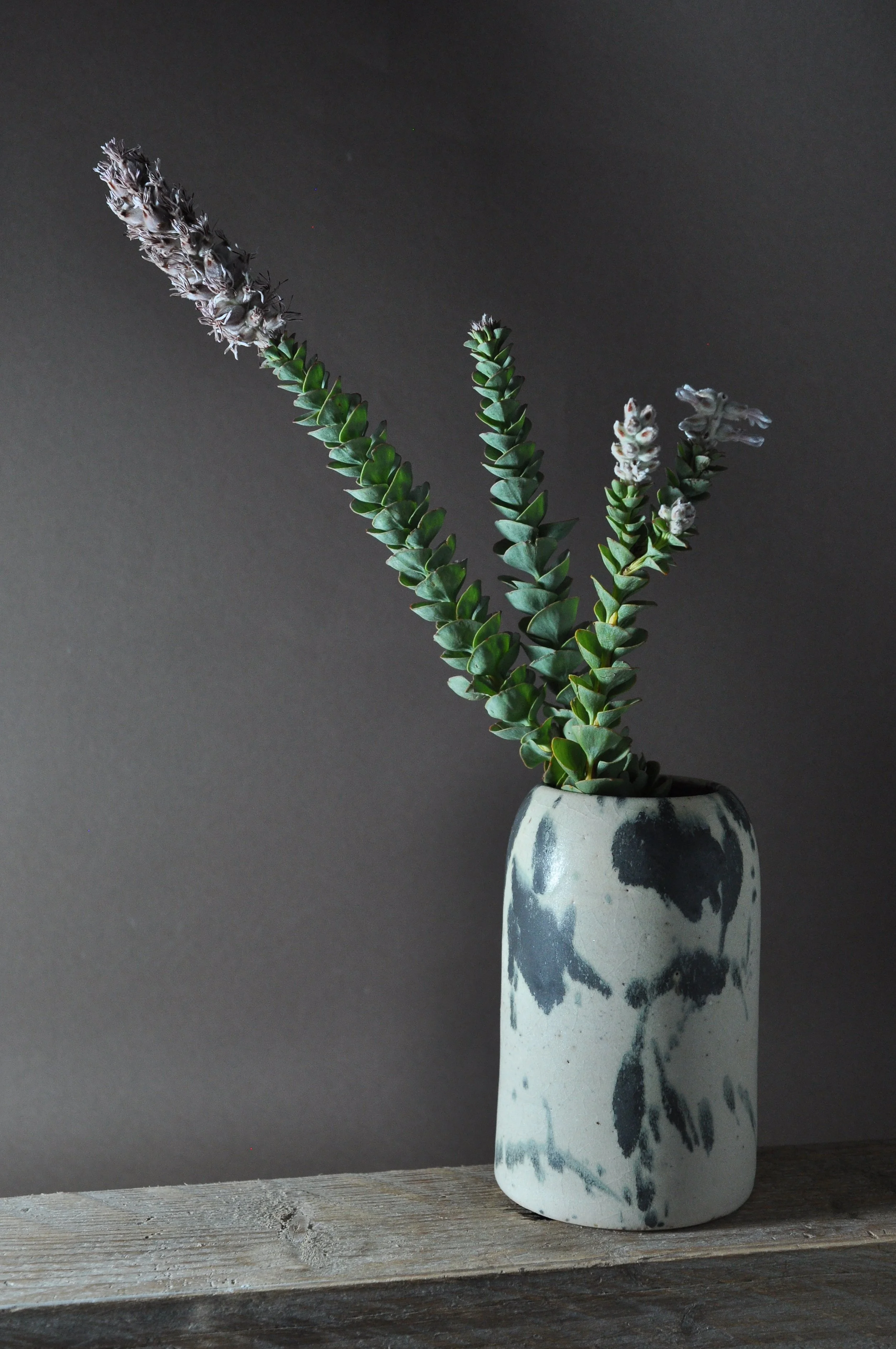 Vase No. 2 - Sand - Freckle Ash